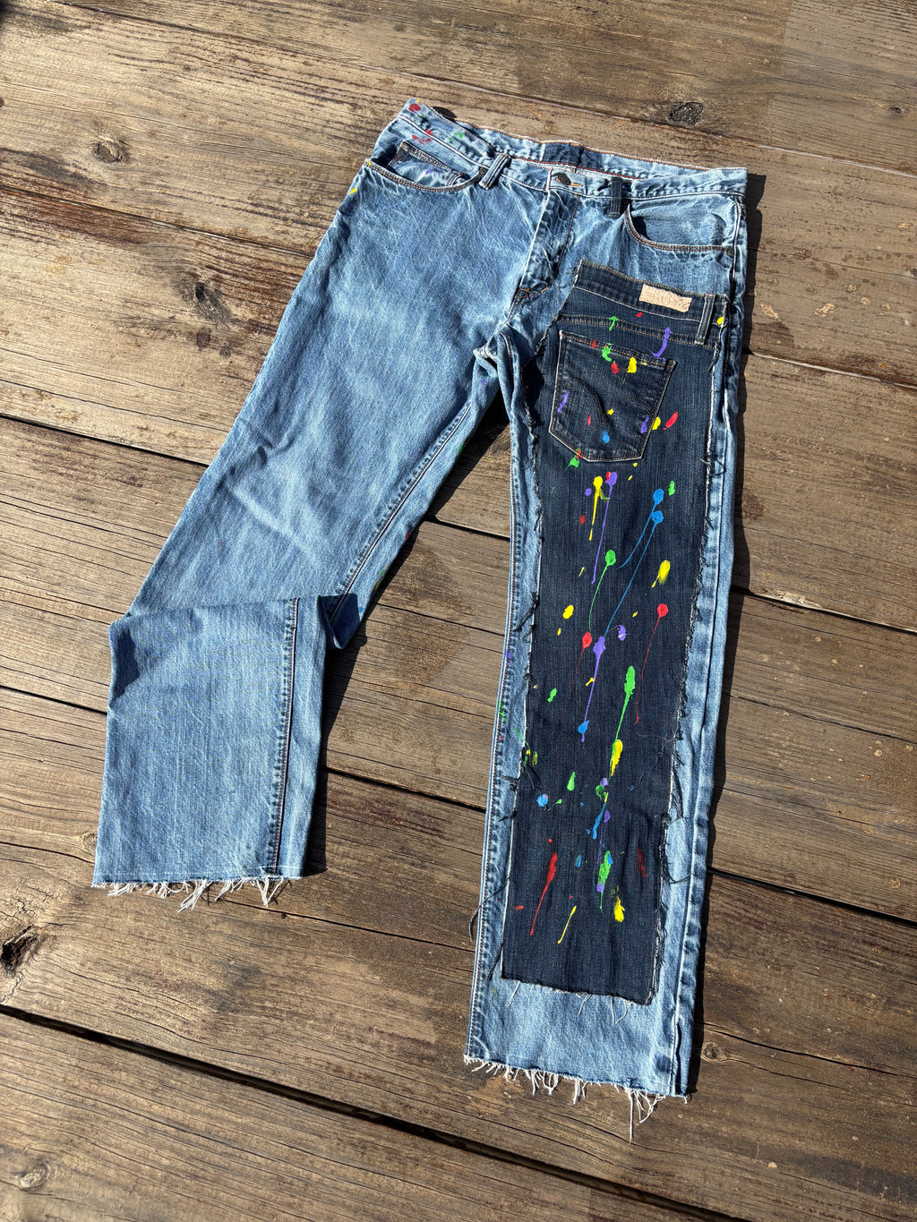 1 OF ⇂ PAINT REVERSE JEANS